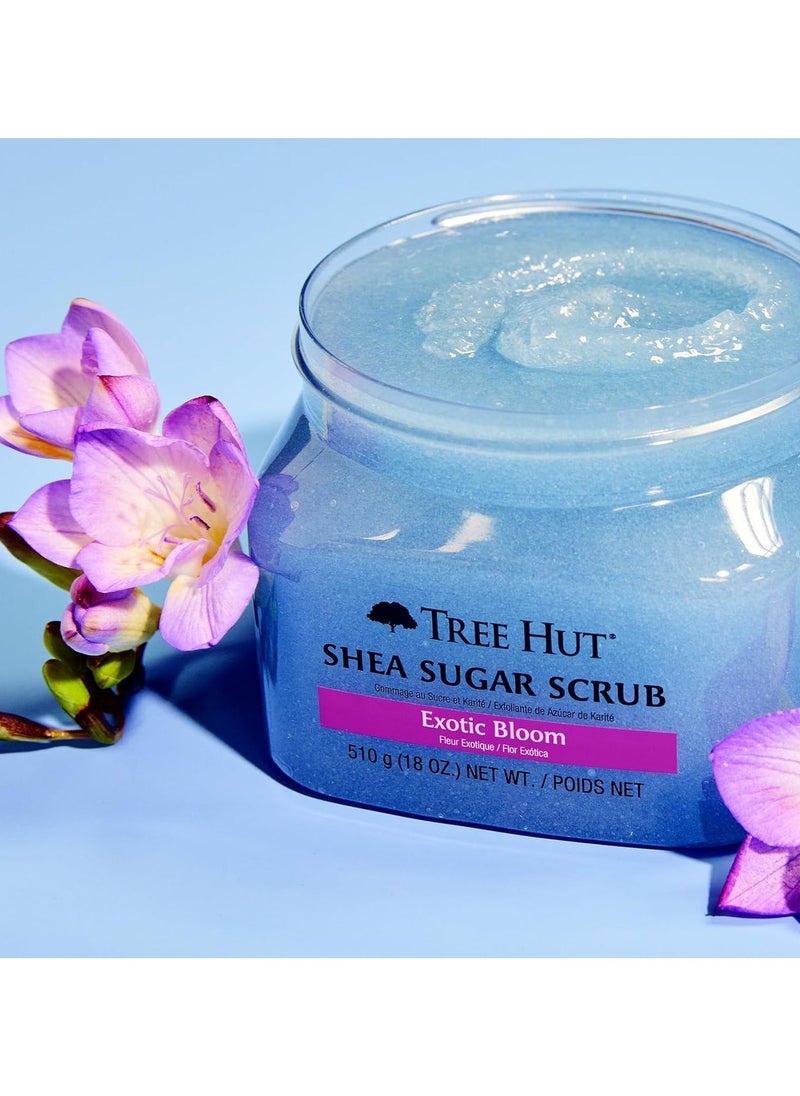 Exotic Bloom Shea Sugar Exfoliating & Hydrating Scrub 510 Gm