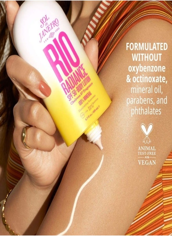 Sol de Janeiro Rio Radiance™ SPF 50 Mineral Body Lotion Sunscreen with Niacinamide 6.7 oz / 200 ml