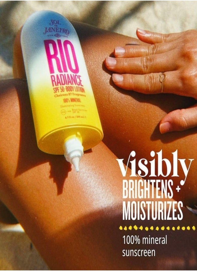 Sol de Janeiro Rio Radiance™ SPF 50 Mineral Body Lotion Sunscreen with Niacinamide 6.7 oz / 200 ml