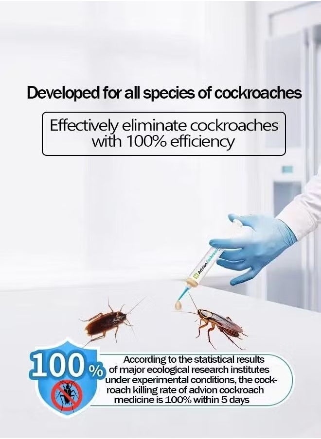 Cockroach Bait Gel 60g (2 Tube +2 Plunger +2 Tip)