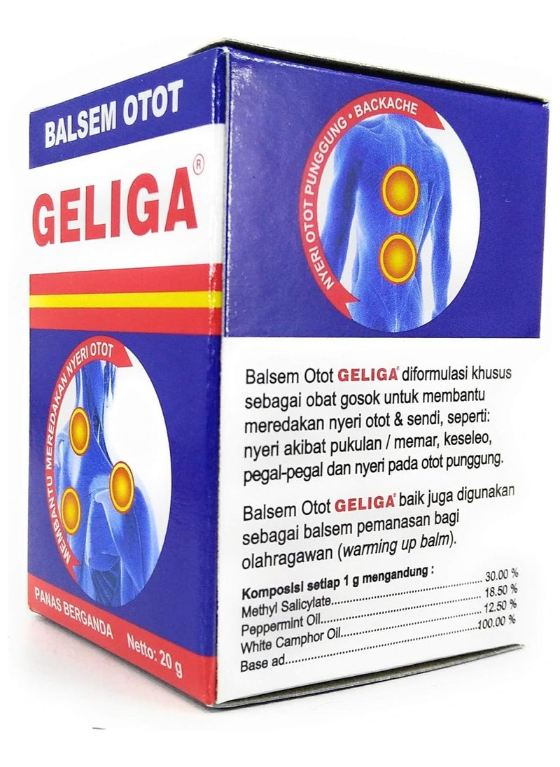 Geliga Muscular Balm 20gm (Pack of 3)