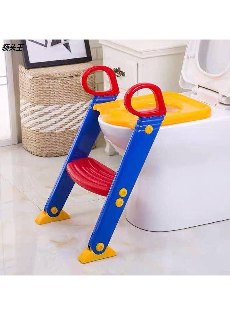 Toilet Potty Trainer Seat Chair Kids Toddler with Ladder Step up Training Stool