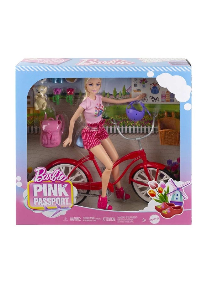 Barbie Pink Passport Doll Playset