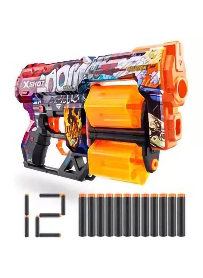 Skins Griefer Blaster With 12 Darts (Designs May Vary)