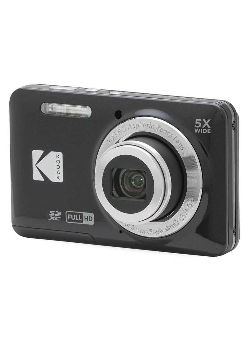 KODAK PIXPRO FZ55-BK 16MP CMOS Sensor Digital Camera 5X Optical Zoom 28mm Wide Angle 1080P Full HD Video