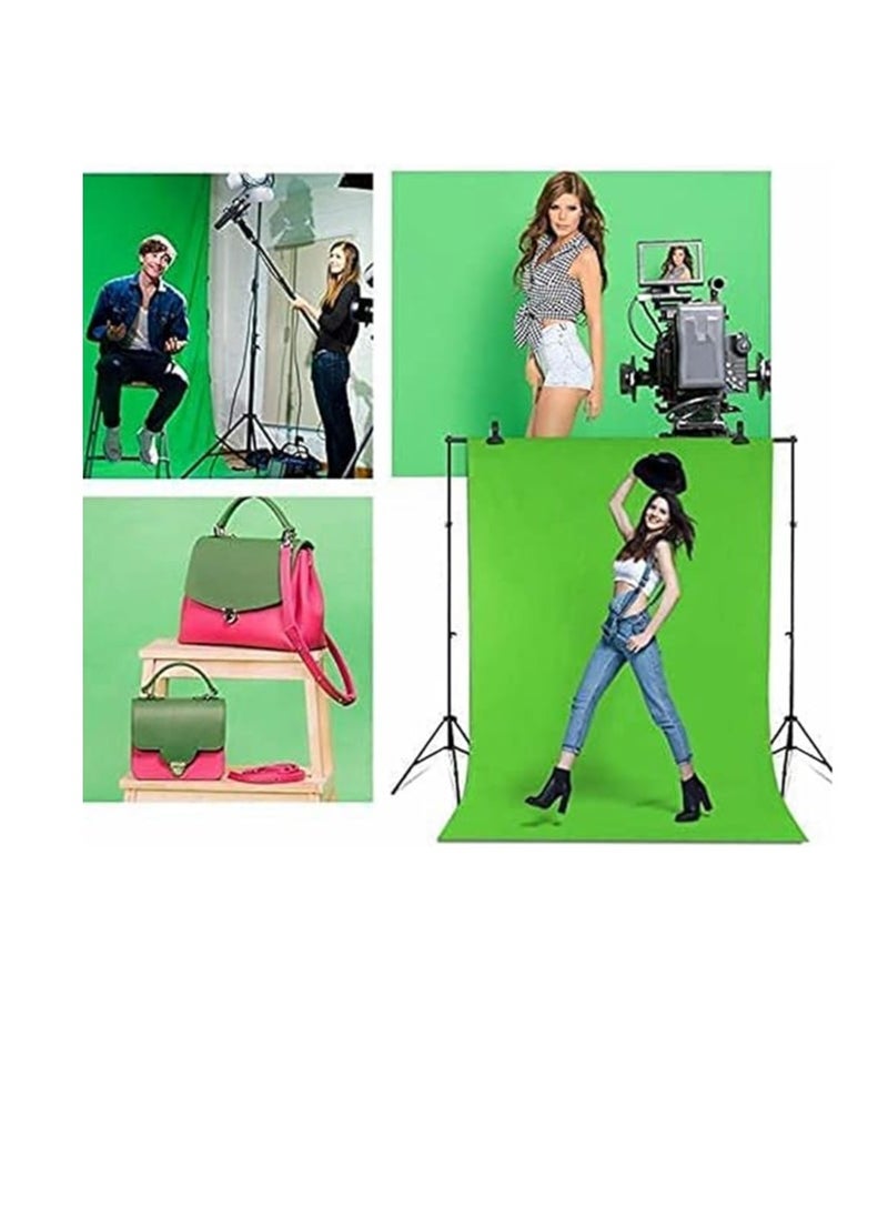 Backdrop Stand Kit with 3pcs Backdrops Photography Backdrop Support System Adjustable Photo Background Screen Stand