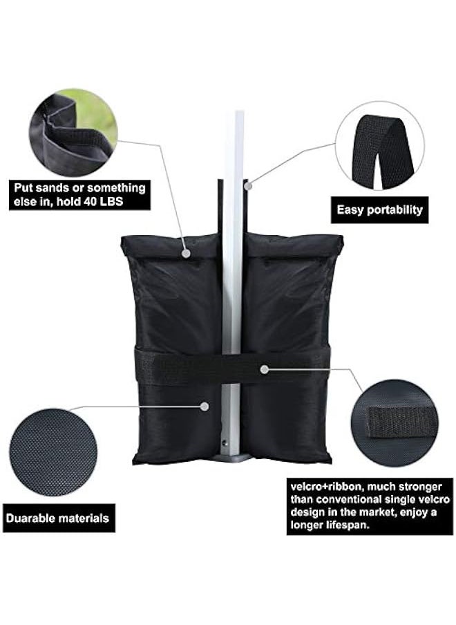 Heavy Duty Premium Instant Shelters Gazebo Weight Bags for Pop up Gazebo, Outdoor Patio, Backyard.