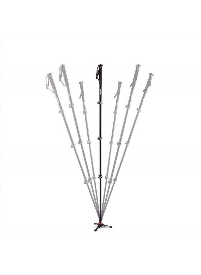 Video Monopod XPRO+, 4-Section Aluminium Camera and Video Support Rod with Fluid Base, Photography Accessories for Content Creation, Video, Vlogging