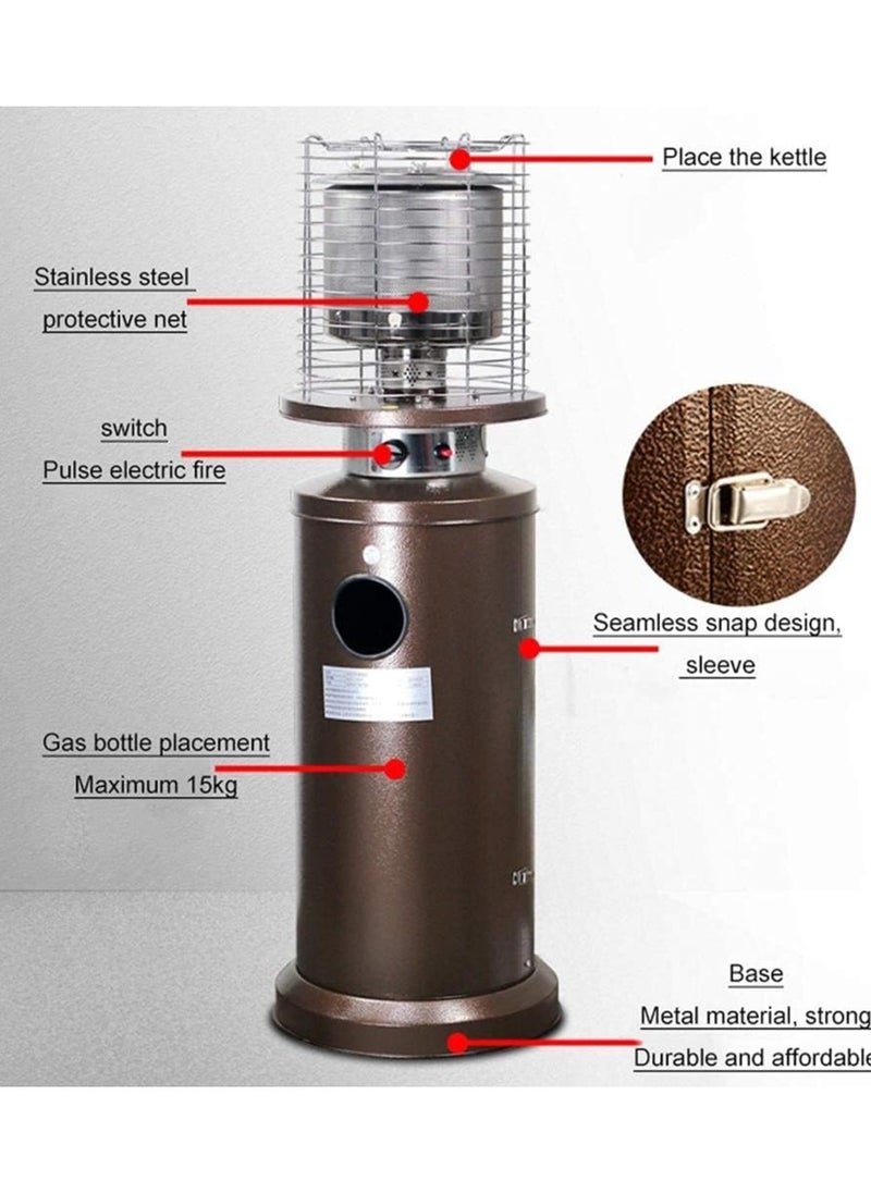 Outdoor Patio Heater, Incbruce Standing Patio Heater Gas heater Propane Patio Heater 11kw