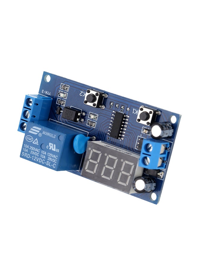 Multifunction Delay Time Switch Control Relay Module Blue 11.50x2.00x7.50cm