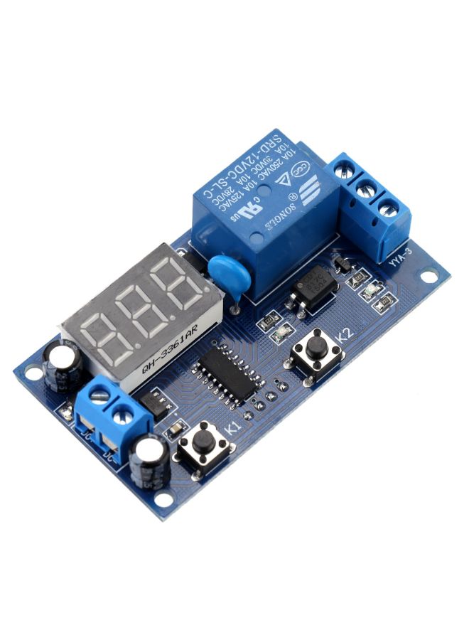 Multifunction Delay Time Switch Control Relay Module Blue 11.50x2.00x7.50cm