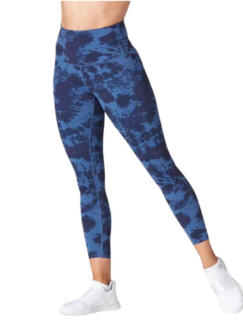 HIGH WAISTED 7/8 TIGHT DEEPWATER TIE DYE XSMALL