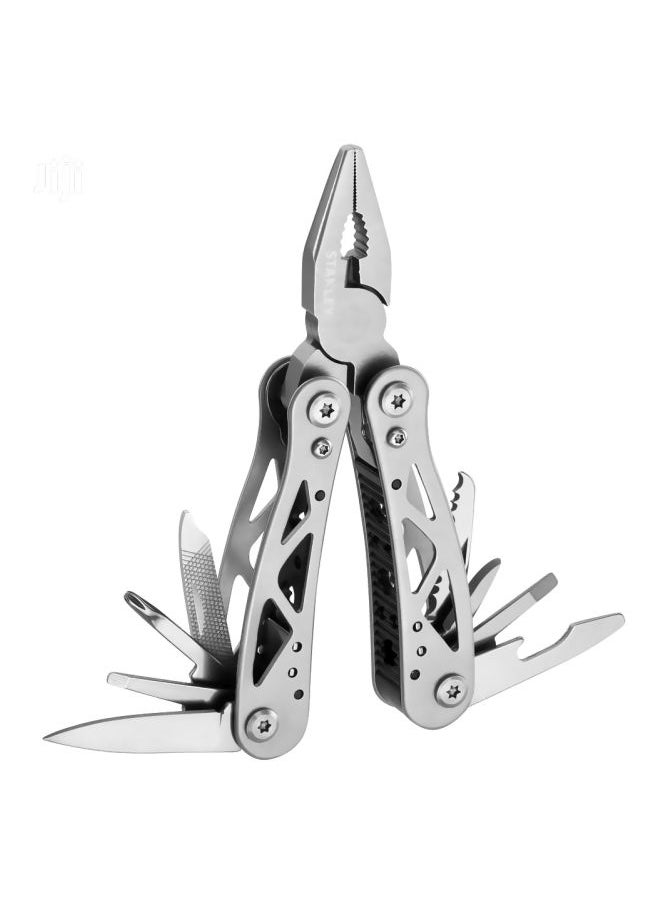 12-In-1 Multi-Tool Plier Silver 6.5inch