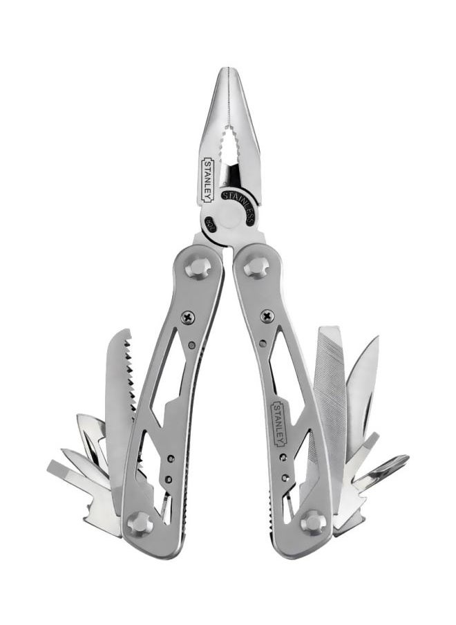 12-In-1 Multi-Tool Plier Silver 6.5inch