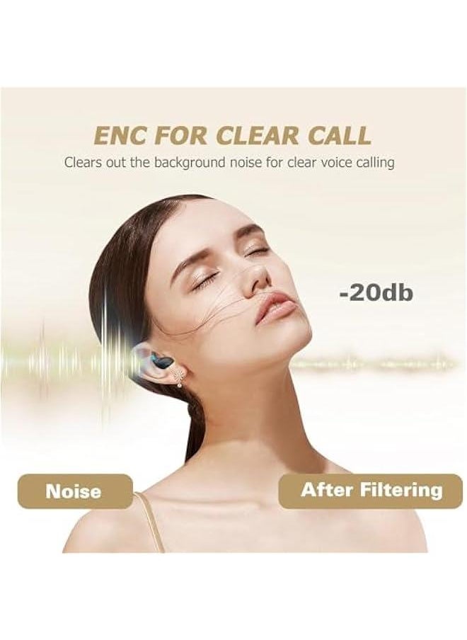 Flat Invisible Sleep Wireless Earphone IPX5 Waterproof Thin Invisible Sleep Earbuds for Side Sleepers Sleep Ear Buds Smallest Tiny Small Mini Discreet Earbud for Sleeping Invisible Headphones