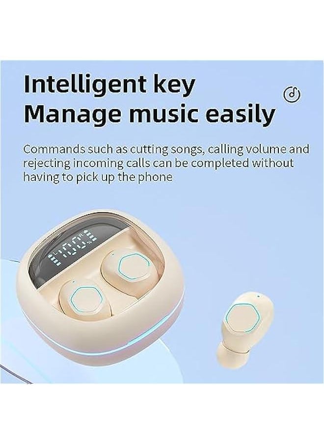 Wireless Black Small Earbuds For Small Ear Canals Micro Headphones Tiny Smallest Ear Buds For Small Ears Mini Bluetooth Small Discreet Earbuds Ear Buds Earphones Invisible Headphones Headset