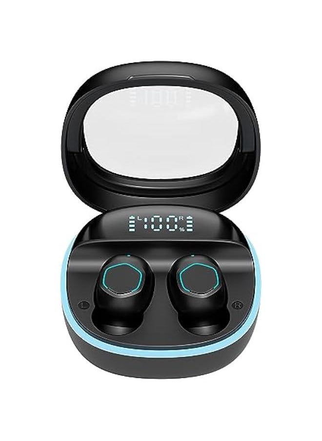 Wireless Black Small Earbuds For Small Ear Canals Micro Headphones Tiny Smallest Ear Buds For Small Ears Mini Bluetooth Small Discreet Earbuds Ear Buds Earphones Invisible Headphones Headset