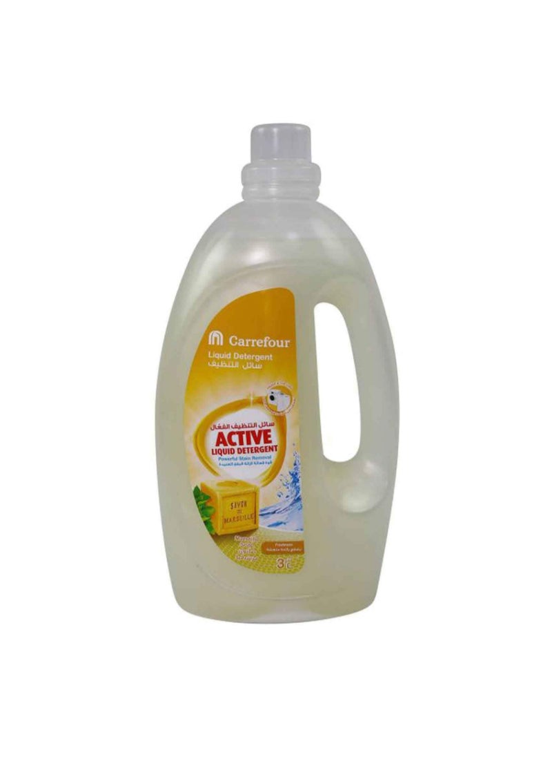 Active Marseille Soap Freshness Liquid Detergent White 3L