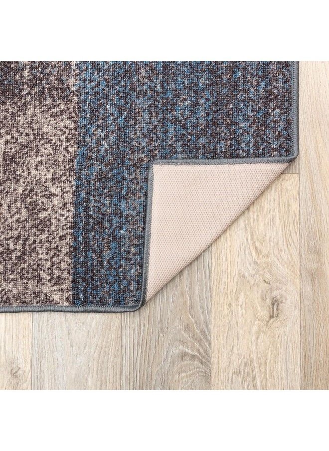 Modern Boxes Design Nonslip (Nonskid) Runner Rug 2' X 7' (22