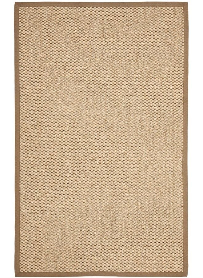 Natural Fiber Collection Accent Rug 2' X 3' Natural Sisal Design Easy Care Ideal For High Traffic Areas In Entryway Living Room Bedroom (Nf525B)