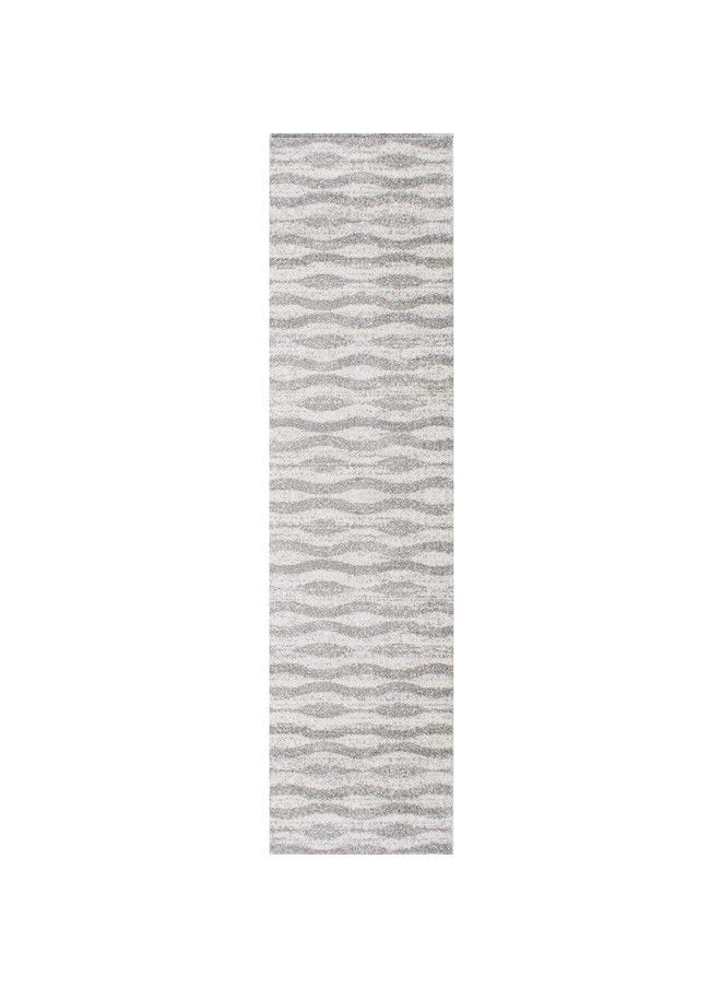 Tristan Contemporary Waves Runner Rug 2' 6