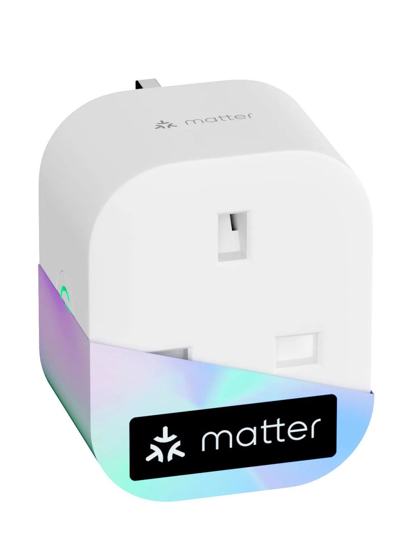 Meross Matter Smart Plug Mini with Energy Monitoring, Works with Apple HomeKit