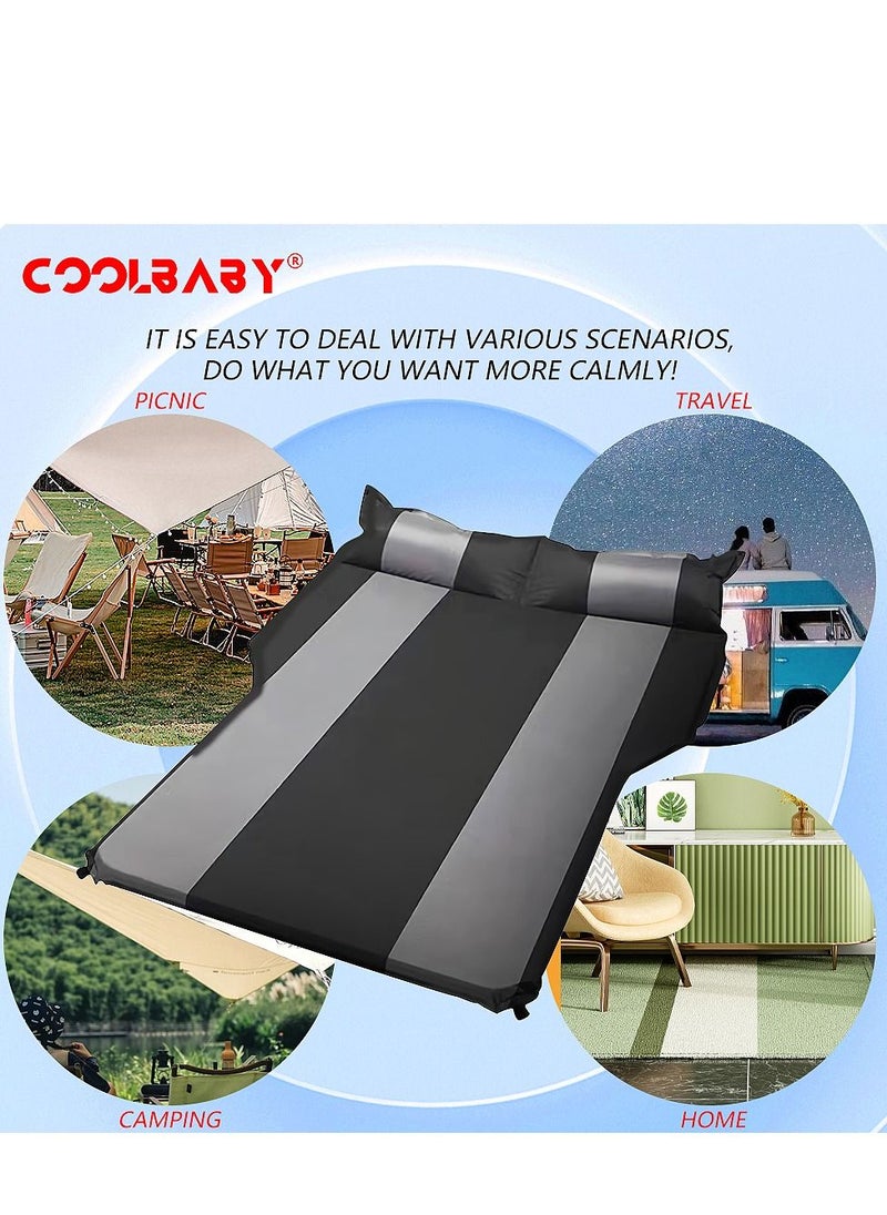 COOLBABY Car Automatic Air Mattress Portable Car Automatic Air Bed Fit For Suv Trunk Travel Air Bed