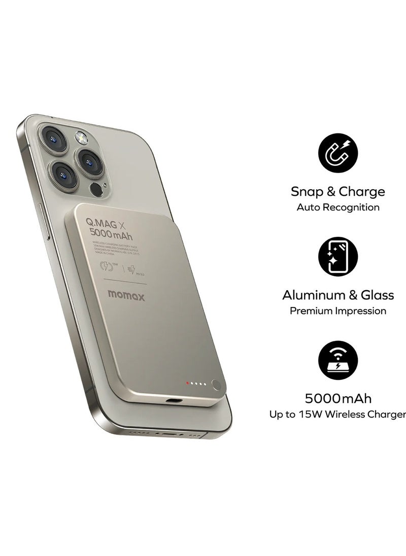 Momax Q.Mag X Magnetic Wireless Power Bank 5000mAh – Gen 2