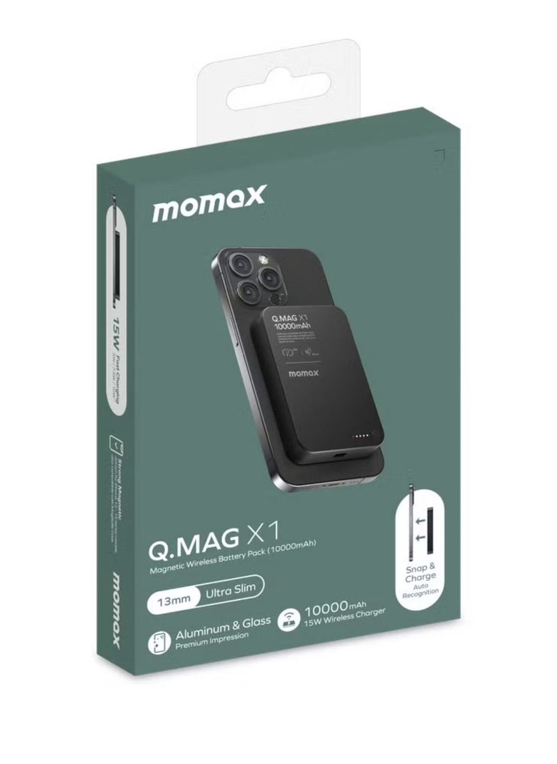 Q.MAG X1 10000 mAh Wireless Magnetic Battery Pack USB-C Up to 20W PD Output