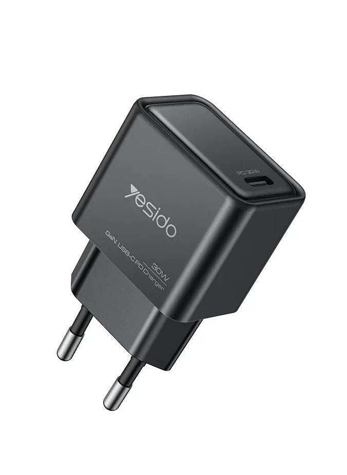 YC63 Yesido 30W GaN Multiple Protection Low Temperature Fast Charging European Standard Fast Charger