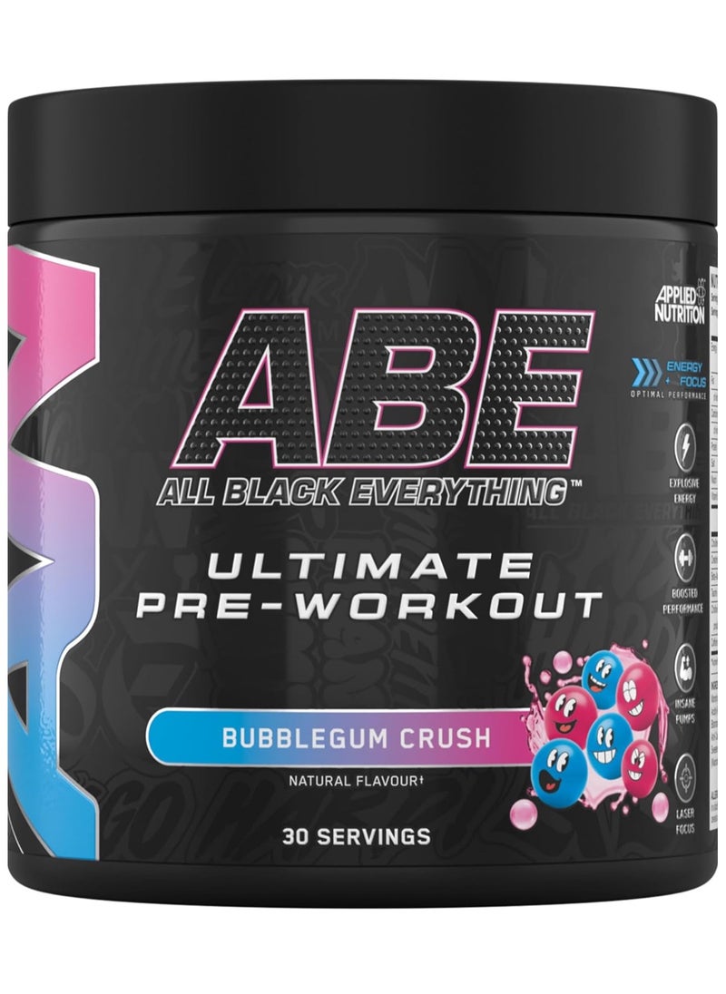 ABE Pre-Workout Supplement 30 Servings, Bubblegum, 375g