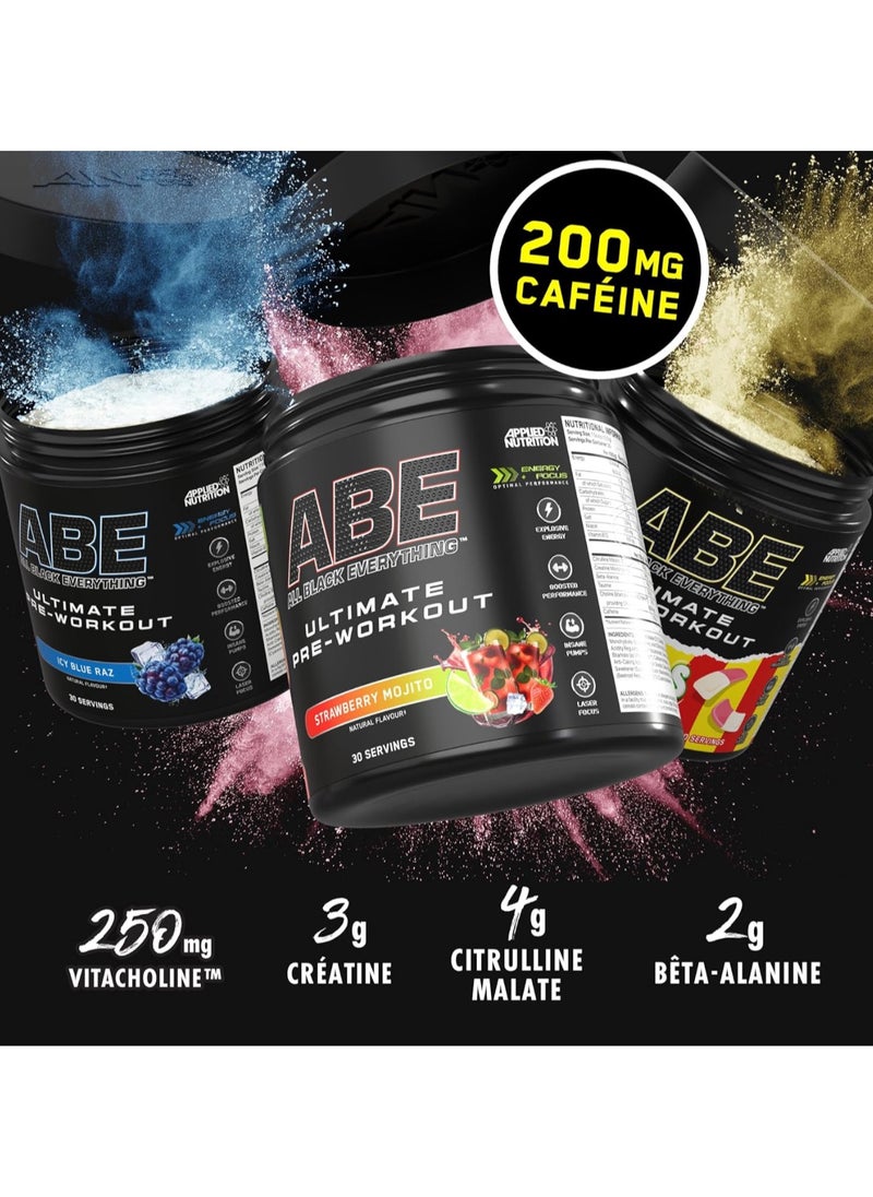 ABE Pre-Workout Supplement 30 Servings, Bubblegum, 375g