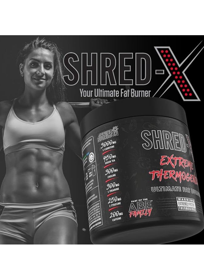 SHRED X Ultimate Fat Burner 300g, Sour Gummy Bear