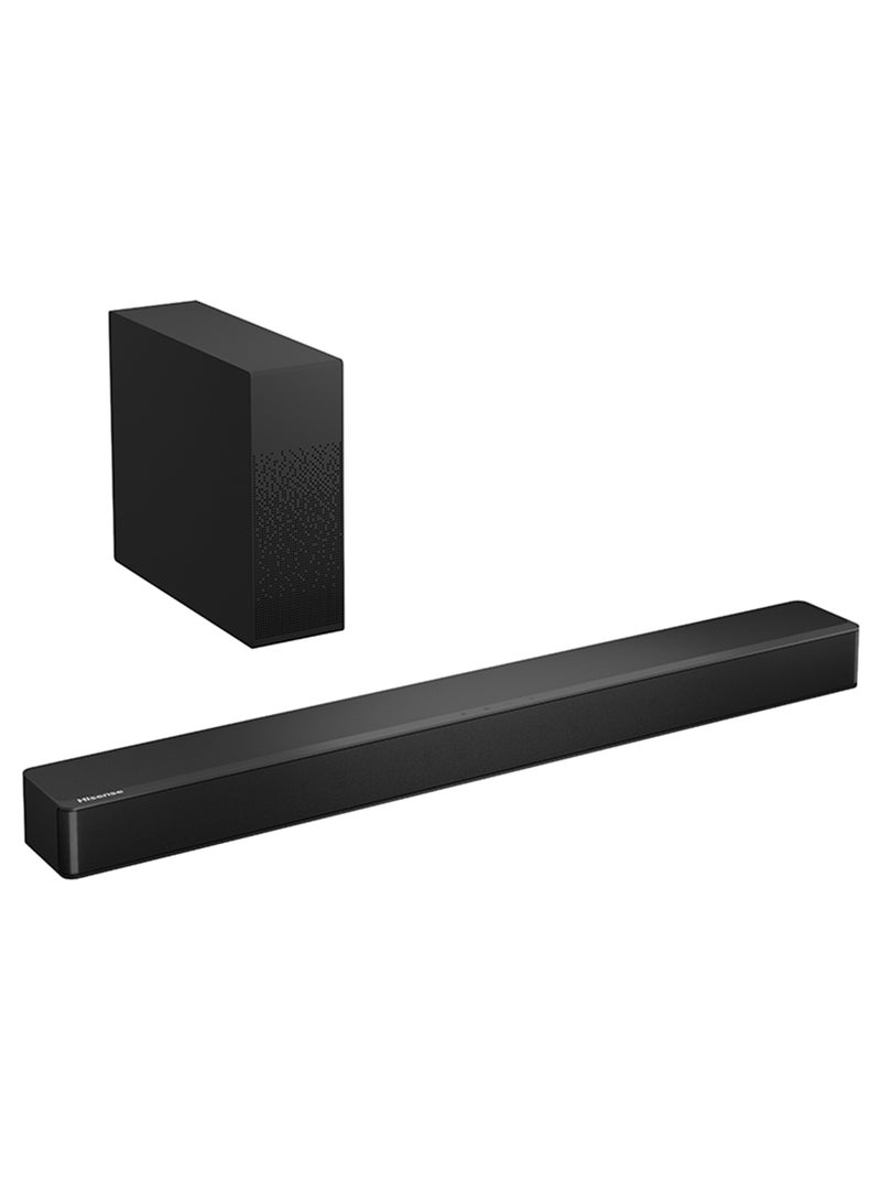 2.1 Ch 240W Sound Bar with Wireless Subwoofer - DTS Virtual X, Dolby Audio, Ezplay, Tv mode,6 EQ Modes, HDMI ARC, Bluetooth 5.3 HS2100 Black