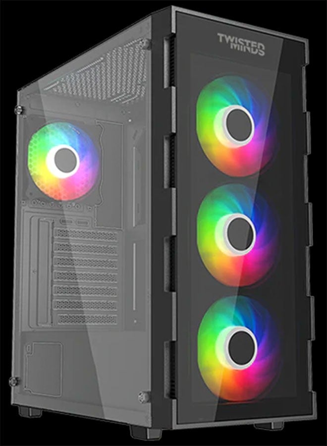 Mid Tower Gaming Case | RGB Fans | Black | (TM-GM-III)