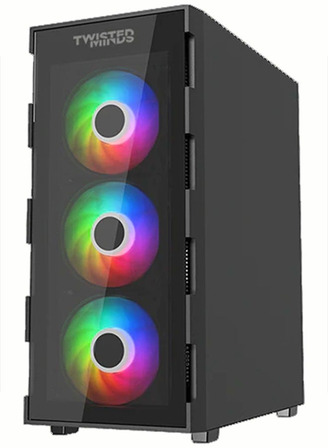 Mid Tower Gaming Case | RGB Fans | Black | (TM-GM-III)