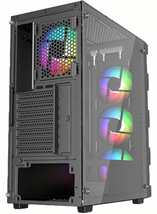 Mid Tower Gaming Case | RGB Fans | Black | (TM-GM-III)