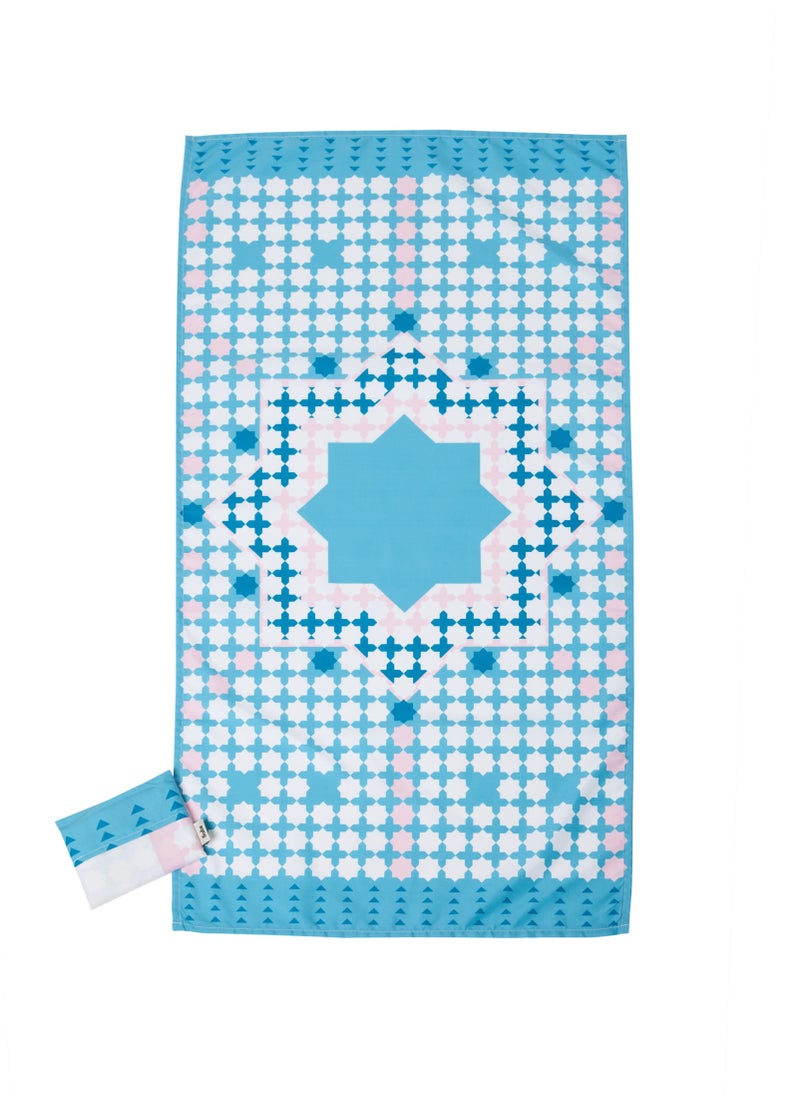 Sabr 'Marrakesh' Pocket Prayer Mat with Pocket Travel Pouch