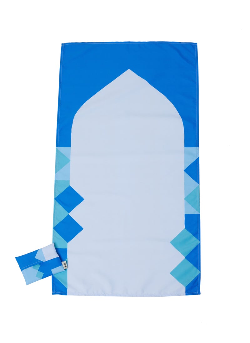 2 Piece - Sabr 'Multan' Pocket Prayer Mat with Pocket Travel Pouch