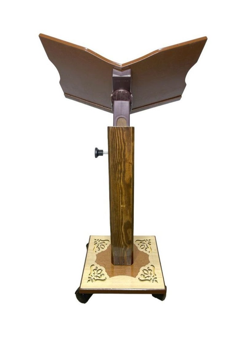 Islamic Adjustable Quran Stand Rahle with Wheels