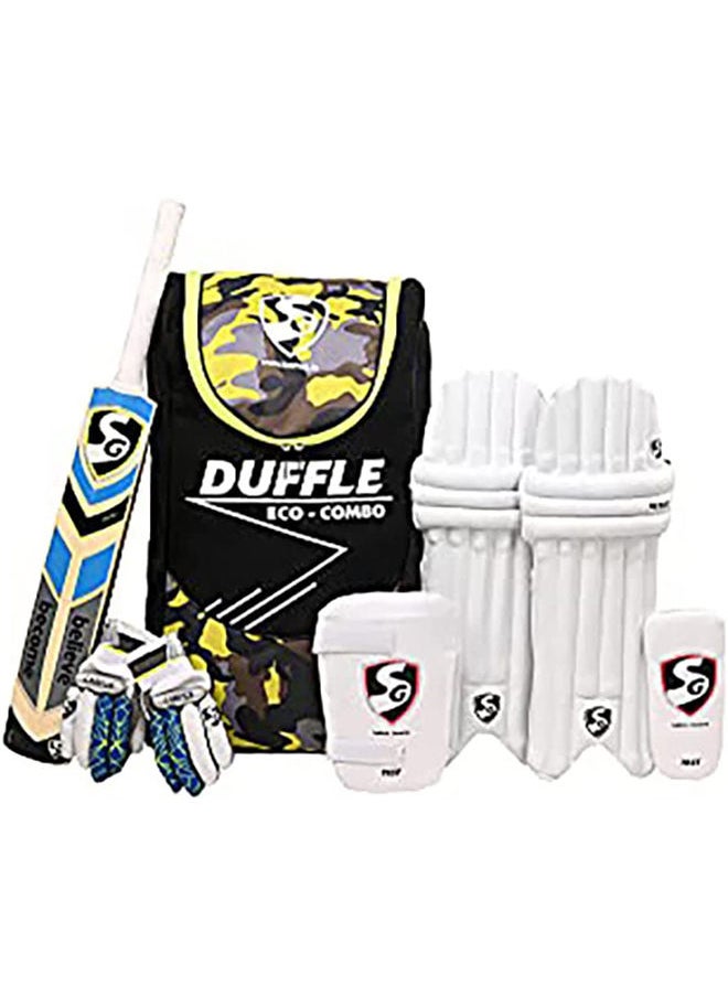 Summer Camp Kashmir Cricket Kit | For All Ages | Right Hand | Size 4 | Polyester | Cricket Set Kit Bag