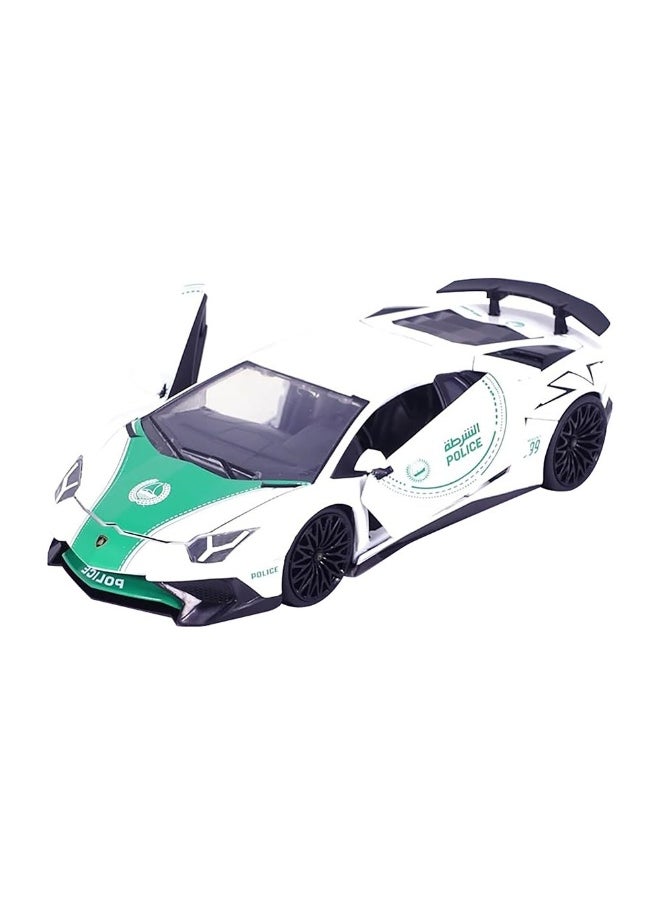 Jada Lamborghini Aventador Sv 2017 Dubai Police Die-Cast Car (1:24)