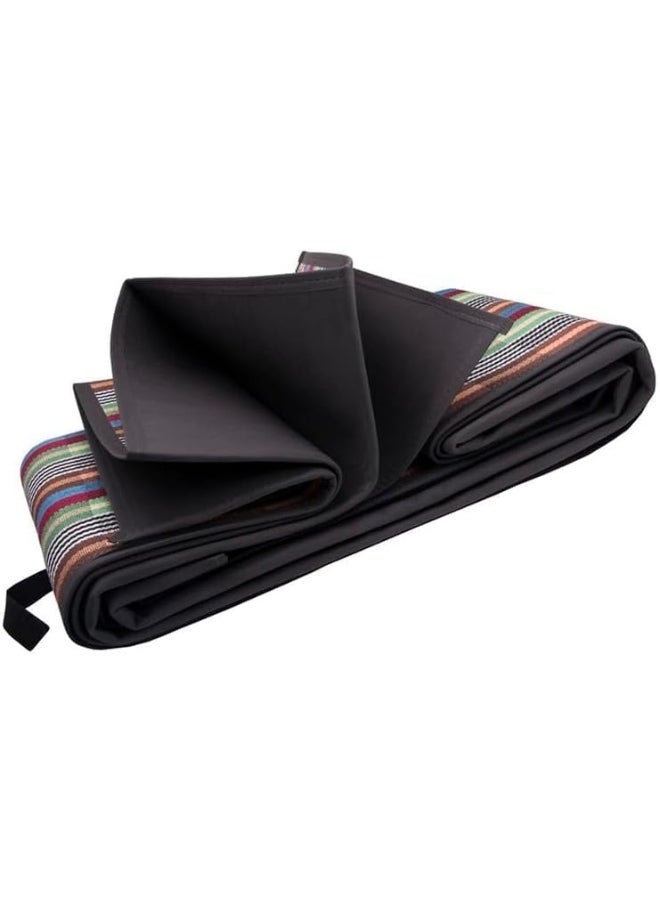 Alsaqer Foldable Camping Mat (2 x 2 Mtr) Outdoor Picnic Rug Water Proof | Travel Mat | Sadu Mat | Majlis Mat | Outdoor Camping Mat | Camping Carpet | Beach Mat | Sadu Carpet | Picnic Mat Multicolour