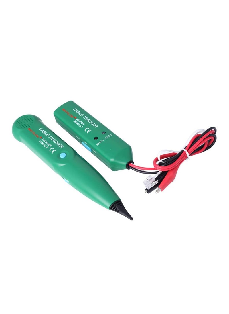 MS6812 Cable Tracker Network Telephone Line Tester, Portable Wire Tracer with Tone Generator & Probe, 100Hz~300kHz Range, LAN Network Cable Tester, UTP Tool for Continuity Check, Line Break Detection,