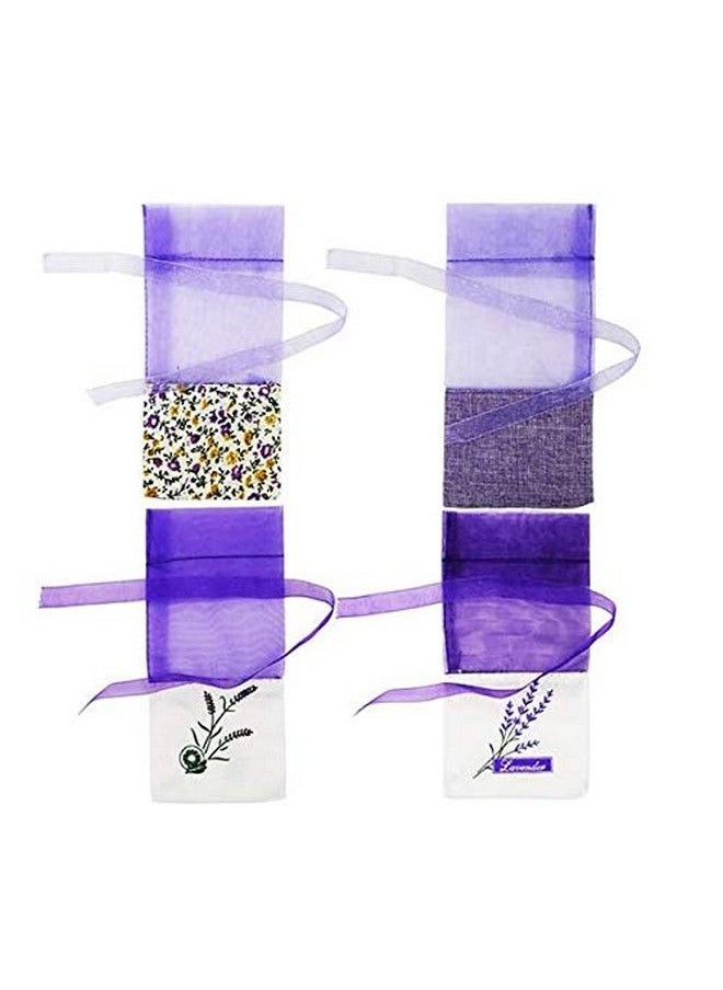 Sachet Empty Bags Purple Gauze Cottonramie Sacks For Lavender Spice And Herbs (24Pcs)