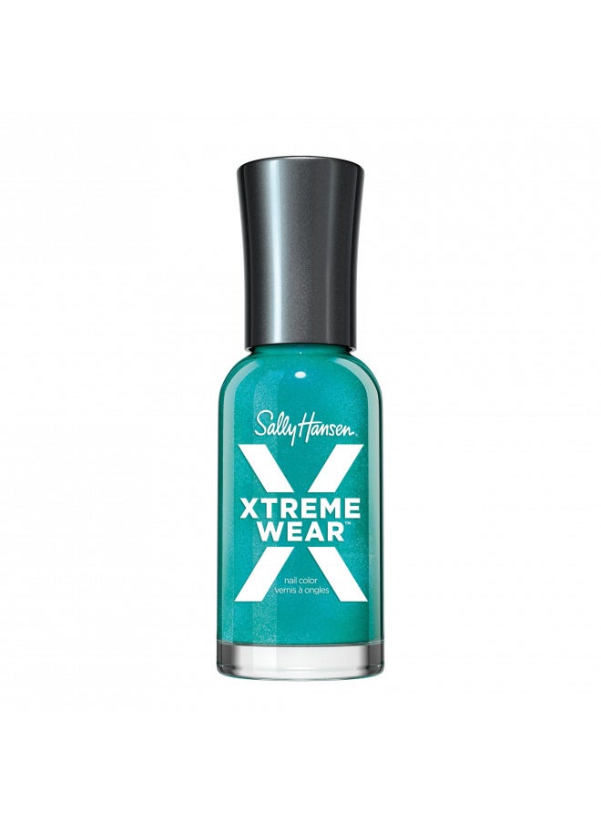 Sally Hansen Xtreme Wear Nail Polish, Streak-Free, Shiny Finish, Long-Lasting Nail Color, Jazzy Jade, 0.12 fl oz