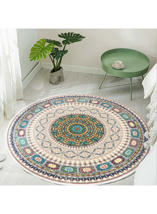 Decorative Antiskid Round Mat Multicolour 120 x 120cm