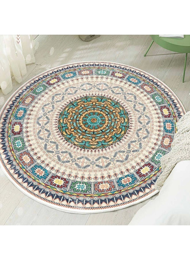 Decorative Antiskid Round Mat Multicolour 120 x 120cm