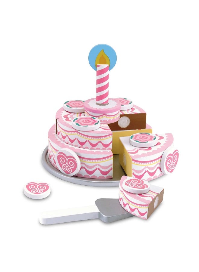 Triple-Layer Party Cake Wooden Playset