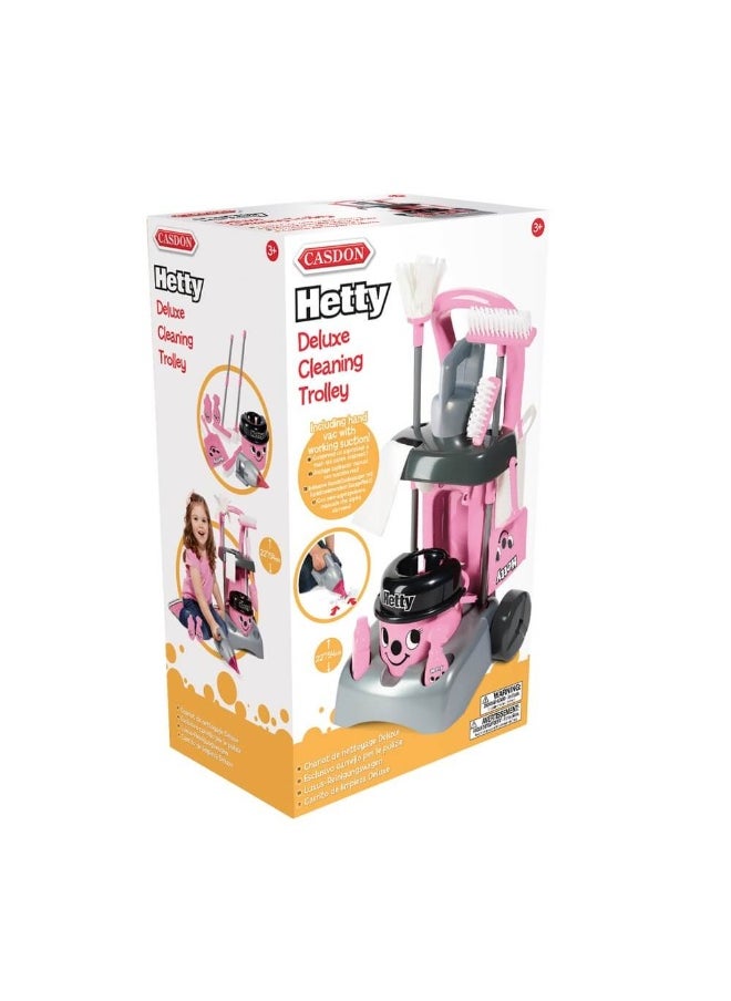 Hetty Deluxe Cleaning Trolley Set (Pink)